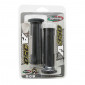 REVETEMENT POIGNEE DOMINO MOTO ON ROAD A350 GRIS ANTHRACITE/NOIR OPEN END 120mm (PAIRE) 8033900000957