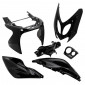 FAIRINGS/BODY PARTS FOR SCOOT MBK 50 NITRO 1997>2012/YAMAHA 50 AEROX 1997>2012 BLACK GLOSS (6 PARTS KIT)