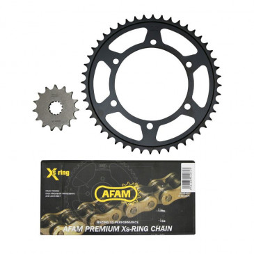 CHAIN AND SPROCKET KIT FOR YAMAHA 600 FZS FAZER 1998>2003 530 38x17 (Ø SPROCKET 130/150/10.5) (OEM SPECIFICATIONS) -AFAM-
