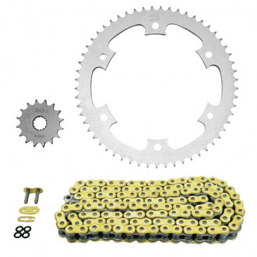 KIT CHAINE ADAPTABLE YAMAHA 125 DT R 1999>2003, 125 DT RE 2004>2007 428 16x57 (DIAM COURONNE 152/175/8.5) (DEMULTIPLICATION ORIGINE) -AFAM- 5400598033650