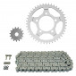 CHAIN AND SPROCKET KIT FOR SUZUKI 650 SV/S 1999>2007 525 15x44 (Ø SPROCKET 87/110/10.5) (OEM SPECIFICATION) -AFAM-