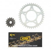 KIT CHAINE ADAPTABLE HONDA 500 CB 1994>2003 525 15x40 (DIAM COURONNE 80/110/12.5) (DEMULTIPLICATION ORIGINE) -AFAM- 5400598030178