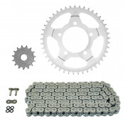 KIT CHAINE ADAPTABLE SUZUKI 650 SV N 1999>2010 525 15x45 (DIAM COURONNE 87/110/10.5) (DEMULTIPLICATION ORIGINE) -AFAM- 5400598037955