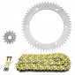 CHAIN AND SPROCKET KIT FOR YAMAHA 125 WR R 2009>2016 428 14x53 (Ø SPROCKET 152/175/8.5) (OEM SPECIFICATIONS) -AFAM-