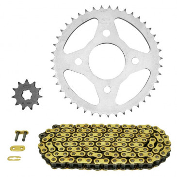 CHAIN AND SPROCKET KIT FOR KYMCO 50 KPW / K PIPE 2013>2016 420 14x53 (BORE Ø 105mm) (OEM SPECIFICATIONS) -AFAM-