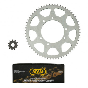 KIT CHAINE ADAPTABLE YAMAHA 50 DT R 2007>2012 420 11x62 (DIAM COURONNE 105/125/8.5) (DEMULTIPLICATION ORIGINE) -AFAM- 5400598033094