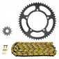 KIT CHAINE ADAPTABLE YAMAHA 50 DT R SM 2002 420 12x50 (DIAM COURONNE 105/120/8.5) (DEMULTIPLICATION ORIGINE) -AFAM- 5400598033100