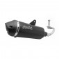 EXHAUST FOR MAXISCOOTER POLINI BLACK FOR PIAGGIO 125 VESPA GTS EURO 4 2018> (190.0076) 8054705115189