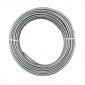 CABLE SHEATH - REPLAY -Ø 5MM FLAT SECTION WIRE - SILVER/CHROME (25M)