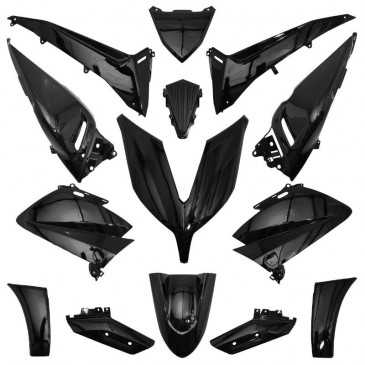 CARROSSERIE/CARENAGE MAXISCOOTER ADAPTABLE YAMAHA 530 TMAX 2015>2016 NOIR BRILLANT (KIT 14 PIECES) 3700948105047