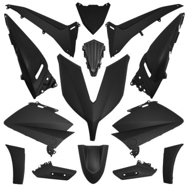 CARROSSERIE/CARENAGE MAXISCOOTER ADAPTABLE YAMAHA 530 TMAX 2015>2016 NOIR MAT (KIT 14 PIECES) 3700948105054
