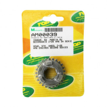 PIGNON BVM 50 A BOITE ADAPTABLE MINARELLI 50 AM6 25DTS (5e ARBRE SECONDAIRE SERIE 2) (TYPE D'ORIGINE) -TOP PERFORMANCES- 3700948166574