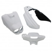 CARROSSERIE/CARENAGE SCOOT ADAPTABLE MBK 50 BOOSTER NG, ROCKET ANCIEN MODELE/YAMAHA 50 BWS BUMP, SPY ANCIEN MODELE BLANC BRILLANT (KIT 5 PIECES) -P2R- 3700948046623