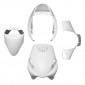CARROSSERIE/CARENAGE SCOOT ADAPTABLE PIAGGIO 50 ZIP 2000> BLANC BRILLANT (KIT 4 PIECES) -P2R- 3700948105313