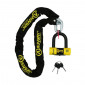 ANTITHEFT- CHAIN LOCK AUVRAY X.LOCK 1.20 M - Ø 10 mm+ U LOCK XTREM MINI 52x65mm (Ø 16mm) S.R.A. APPROVED)