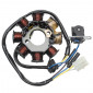IGNITION STATOR FOR SCOOT 50CC CHINESE 4STROKE GY6,139QMB/PEUGEOT 50 KISBEE, V-CLIC 4STROKE /KYMCO 50 AGILITY 4STROKE /SYM 50 ORBIT 4STROKE /BAOTIAN 50 BT49QT 4STROKE (8 POLES-1st version) -SELECTION P2R- 3700948065716