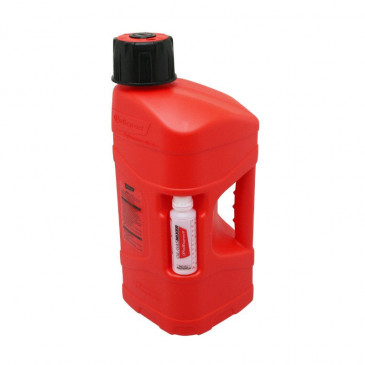 JERRYCAN/BIDON POLISPORT PROOCTANE 10 L ROUGE (AVEC TUBE) ET BIDON 125 ml (DOSEUR HUILE) 5604415092961