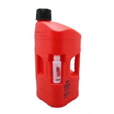 JERRYCAN/BIDON POLISPORT PROOCTANE 20 L ROUGE (AVEC TUBE) ET BIDON 250 ml (DOSEUR HUILE)