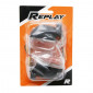 TURN SIGNAL FOR SCOOT PEUGEOT 50 TKR, TREKKER, SQUAB - REAR - TRANSPARENT/BLACK (PAIR) ** -REPLAY- 3700948032237
