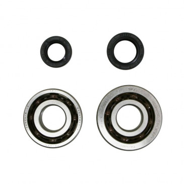 ROULEMENT D'EMBIELLAGE + JOINT SCOOT P2R ADAPTABLE PEUGEOT 50 SPEEDFIGHT 2, TKR, TREKKER AVEC POMPE DELLORTO (KIT SC04A47CS + 6204 TPI POLYAMIDE C4) 3701213410118