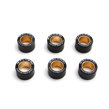 GALET/ROULEAU MAXISCOOTER MALOSSI 20x12 8,5g (x6) POUR YAMAHA 125 XMAX, MAJESTY / MBK 125 SKYCRUISER, SKYLINER (6611156TB) 3700948133781