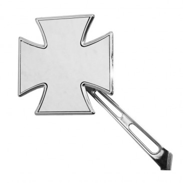 RETROVISEUR MOTO VICMA CUSTOM CROIX DE MALTE GAUCHE M10/125 METAL CHROME ** 8430525043336