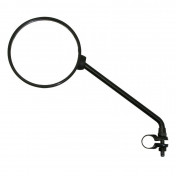 MIRROR FOR MOPED VICMA UNIVERSAL - ROUND SHAPED -Ø 122mm M8/125 CLAMP MOUNTING-BLACK -APPROVED- 8430525075931