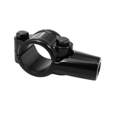 COLLIER/COCOTTE DE RETROVISEUR VICMA M8/125 PAS A DROITE ALU NOIR POUR GUIDON DIAM 22,2mm 8430525092891
