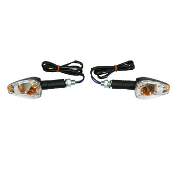 CLIGNOTANT UNIVERSEL VICMA A AMPOULE BRAS LONG BLANC/NOIR (PAIRE) 8430525096318