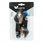 CLIGNOTANT UNIVERSEL VICMA A AMPOULE BRAS LONG BLANC/NOIR (PAIRE) 8430525096318