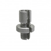 VIS CREUSE TENDEUR DE CABLE POIGNEE DE GAZ 50 A BOITE / MOTO M10 x 125 mm ALU (VENDU A L'UNITE) -P2R- 3700948107058