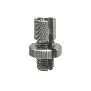 VIS CREUSE TENDEUR DE CABLE POIGNEE DE GAZ 50 A BOITE / MOTO DIAM M10x125mm ALU (VENDU A L'UNITE) -P2R- 3700948107058