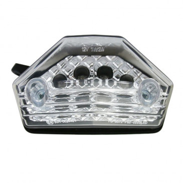 TAIL LIGHT FOR 50cc MOTORBIKE RIEJU 50 MRT - CLEAR WITH LEDS -REPLAY- 3700948107089