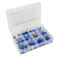 COSSE ELECTRIQUE PRE-ISOLEE UNIVERSELLE BLEU POUR SECTION FIL1,5 à 2,5 Mm² (ASSORTIMENT) (COFFRET DE 165 PIECES) -P2R- 3700948107430