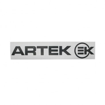 STICKER - PRE-CUT - ARTEK BLACK (SHEET: 280mm x 60mm with 1 ARTEK+1 EK)