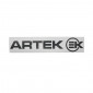 AUTOCOLLANT/STICKER ARTEK NOIR PREDECOUPE (PLANCHE 280mm x 60mm AVEC 1 ARTEK et 1 EK) HAUTE QUALITE