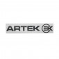 AUTOCOLLANT/STICKER ARTEK NOIR PREDECOUPE (PLANCHE 280mm x 60mm AVEC 1 ARTEK et 1 EK) HAUTE QUALITE 3700948107614