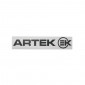 AUTOCOLLANT/STICKER ARTEK NOIR PREDECOUPE (PLANCHE 215mm x 45mm AVEC 1 ARTEK et 1 EK) HAUTE QUALITE