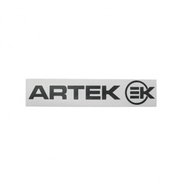 STICKER - PRE-CUT - ARTEK BLACK (SHEET: 215mm x 45mm with 1 ARTEK+1 EK)