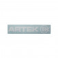 AUTOCOLLANT/STICKER ARTEK BLANC PREDECOUPE (PLANCHE 280mm x 60mm AVEC 1 ARTEK Et 1 EK) HAUTE QUALITE 3700948107645