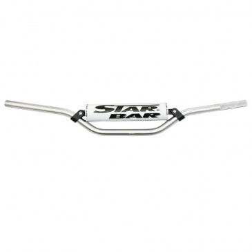 HANDLEBAR FOR MOTORBIKE- STAR BAR CROSS MX/ENDURO ALUMINIUM 2014 T6 -Ø 22,2mm L800mm H86mm SIVER WITH CROSSBAR 3700948149584
