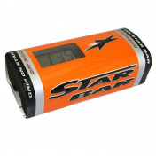 MOUSSE DE GUIDON MOTO CROSS STAR BAR BOOSTER PADS ORANGE AVEC MONTRE INTEGREE POUR GUIDON SANS BARRE