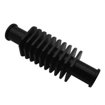 RADIATEUR DE DURITE ECHANGEUR REPLAY ALU CNC NOIR FORME CARREE (57x29mm, FIXATION DURITE 17mm)