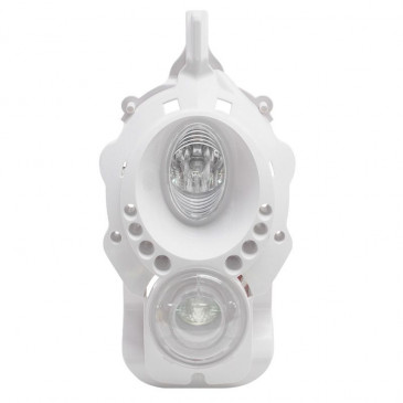 TWIN HEADLIGHTS REPLAY FOR PEUGEOT 50 LUDIX WHITE - CLEAR LEDS 3700948033418