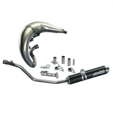 EXHAUST FOR 50cc MOTORBIKE- POLINI FOR RACE ENDURO FOR RIEJU 50 RR/YAMAHA 50 DT-R/MBK 50 X-LIMIT/PEUGEOT 50 XPS, XP6 -200.0411-