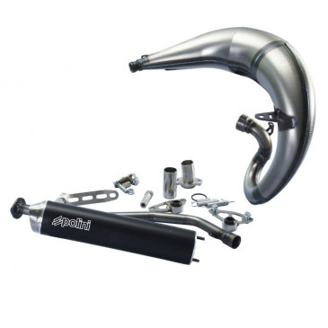 EXHAUST FOR 50cc MOTORBIKE- POLINI FOR RACE ENDURO FOR SHERCO 50 SE-R, SE-RS, SM-R, SM-RS -200.0414- 8054705115486