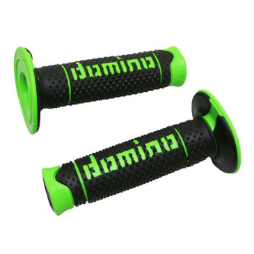 GRIP- DOMINO ORIGINAL- OFF ROAD A260 BLACK/GREEN (120 mm) (PAIR) - 8033900034075