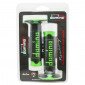 REVETEMENT POIGNEE DOMINO MOTO OFF ROAD A260 NOIR/VERT CLOSED END 120mm (PAIRE) 8033900034075
