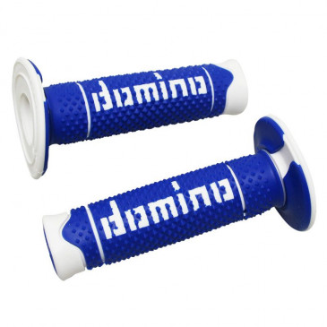 GRIP- DOMINO ORIGINAL- OFF ROAD A260 BLUE/WHITE (120 mm) (PAIR) - 8033900034129