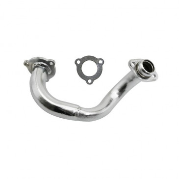 EXHAUST ELBOW FOR 50cc MOTORBIKE TECNIGAS FOR DERBI 50 SENDA 2000>, DRD, X-TREM (CHROME)